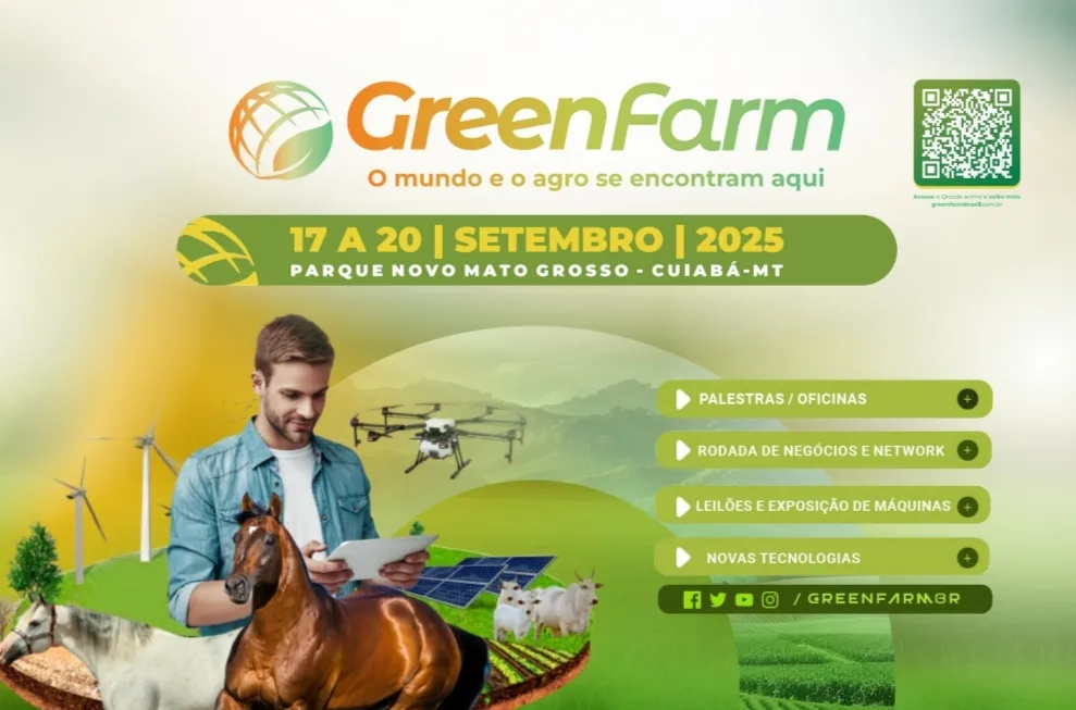 GreenFarm 2025 vai impulsionar Cuiabá como a capital dos negócios da agropecuária